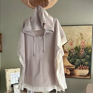 Light tan Hooded Poncho